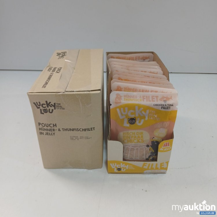 Artikel Nr. 884299: Lucky Lou Pouch Hühner- & Thunfischfilet in Jelly 12x70g