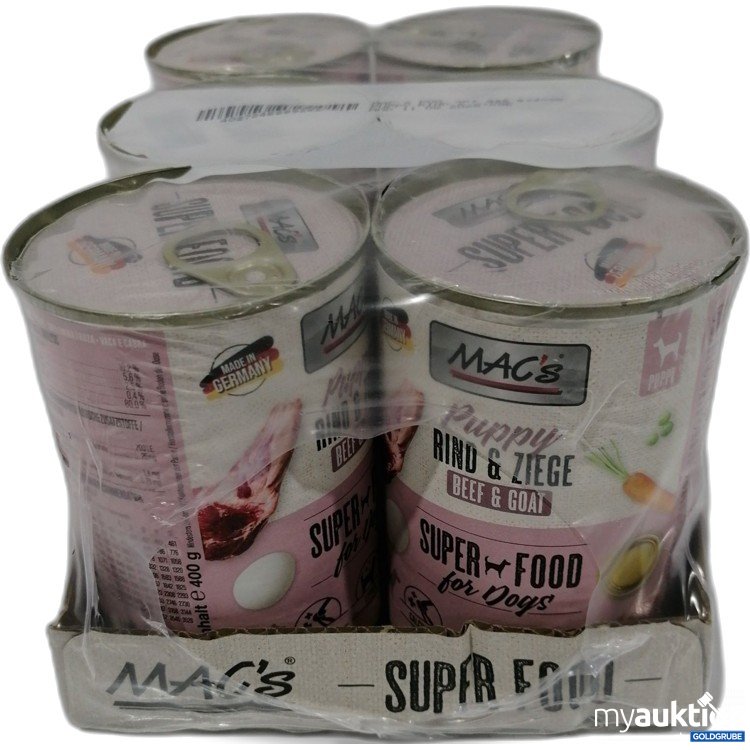 Artikel Nr. 891299: Macs Dog Puppy Rind&Ziege 6x400g