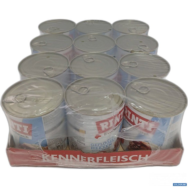 Artikel Nr. 984300: Rinti Kennerfleisch mit Geflügelherzen 12x800g 
