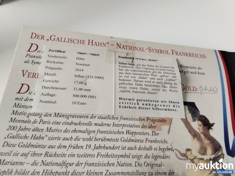 Artikel Nr. 396301 Artikel Nr. 396301: 10 Euro Silbermünze