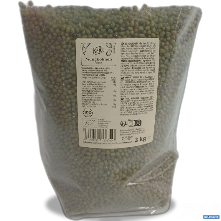 Artikel Nr. 460301 Artikel Nr. 460301: KoRo Mungbohnen ganz 2kg