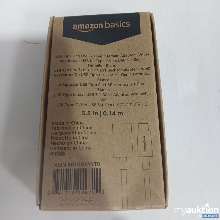 Artikel Nr. 827301 Artikel Nr. 827301: Amazon basics USB Type C to USB 3.1 Gen 1