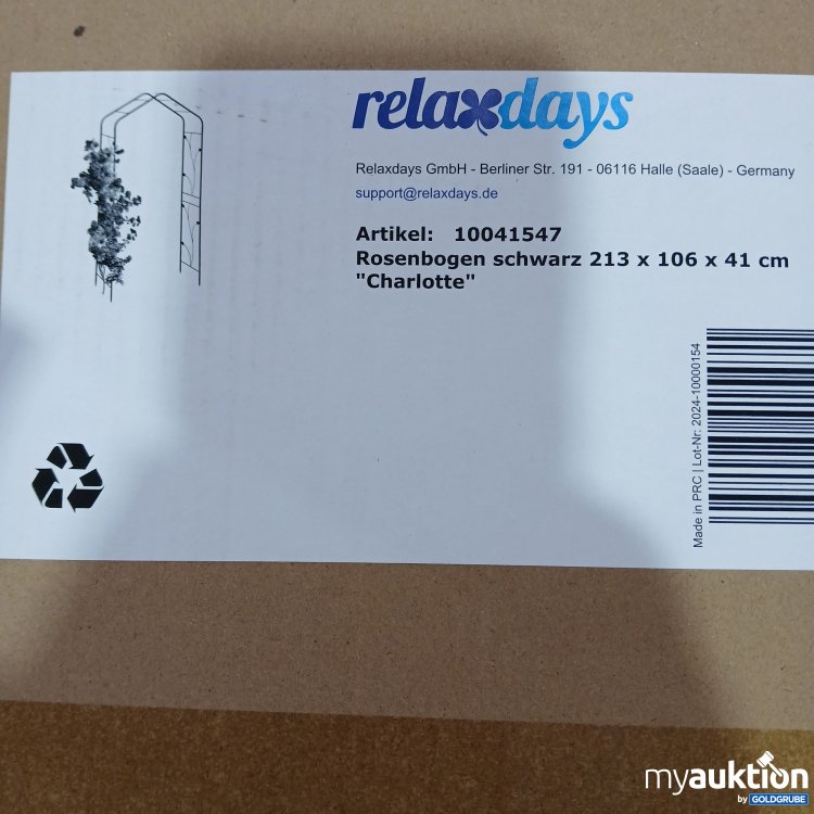 Artikel Nr. 867301: Relaxdays  Rosenbogen Charlotte  10041547
