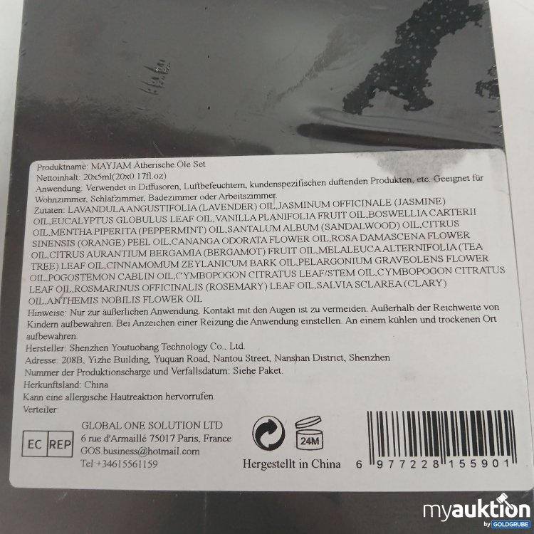Artikel Nr. 869302: Mayjam Ätherische Öle Set 20x5ml 