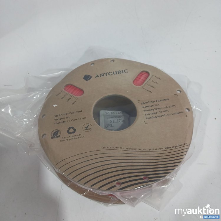 Artikel Nr. 894302 Artikel Nr. 894302: Anycubic 3D Printer Filament 1kg 1.75mm Bright red