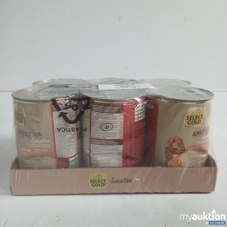 Artikel Nr. 959302: Select Gold sensitive Adult Hundefutter Huhn mit Reis 6x400g 