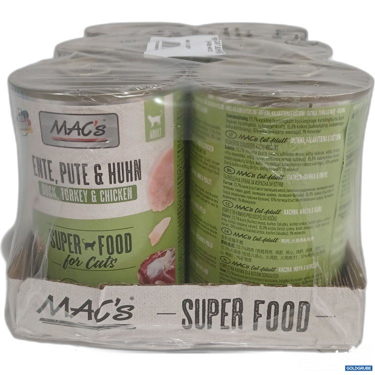 Artikel Nr. 985302: Mac's Katzenfutter Adult Ente, Pute & Huhn 6x400g