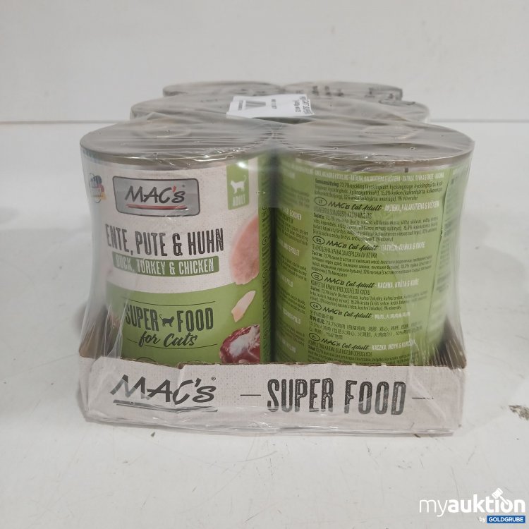 Artikel Nr. 985302: Mac's Katzenfutter Adult Ente, Pute & Huhn 6x400g