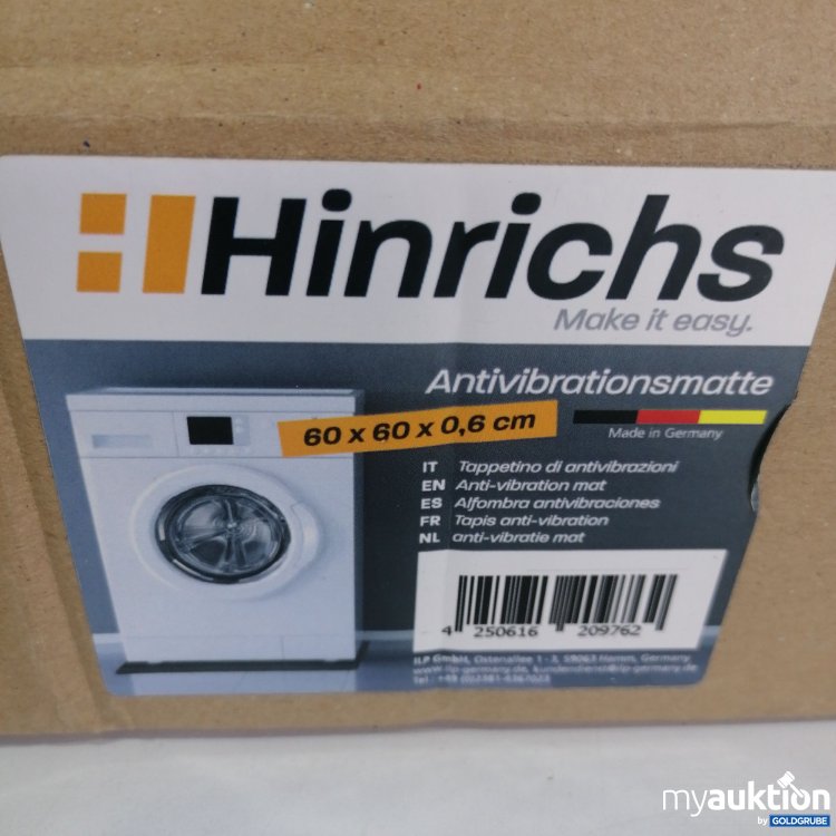 Artikel Nr. 790303 Artikel Nr. 790303: Hinrichs Antivibrationsmatte