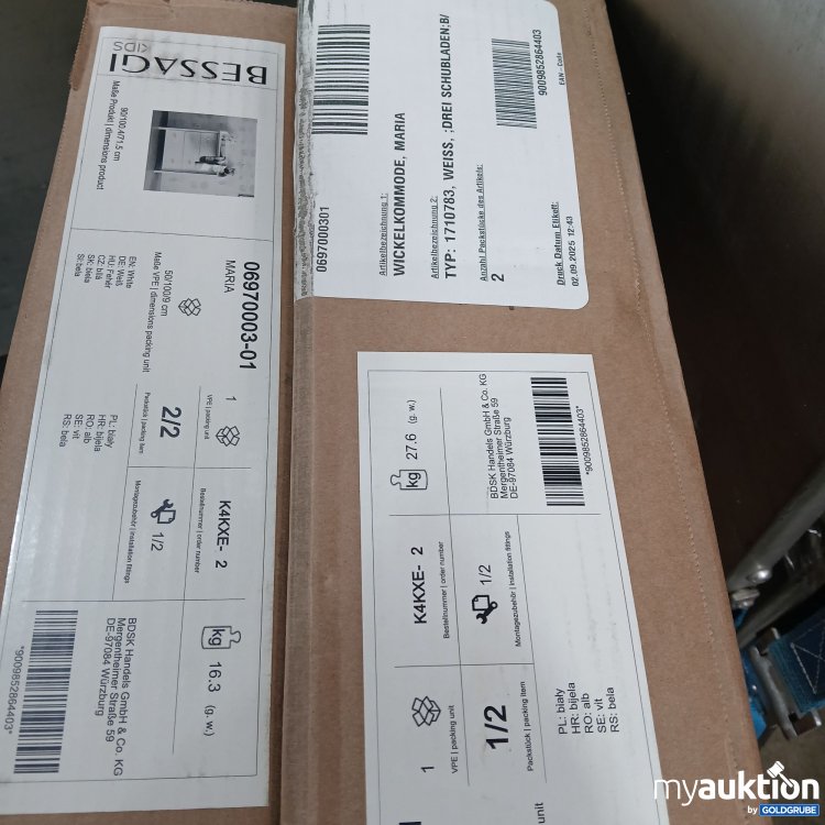 Artikel Nr. 952303: Bessagi Kids Wickelkommode Maria Typ 1710783 90×100,4×71,5cm Weiss 