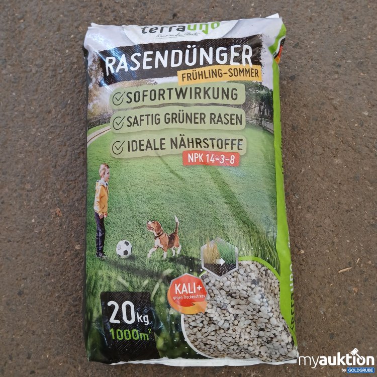 Artikel Nr. 956303: Terrauno Rasendünger Frühling-Sommer 20kg
