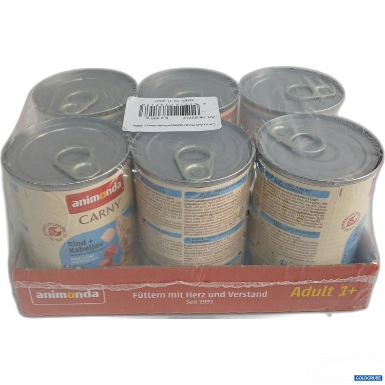 Artikel Nr. 958303: Animonda Carny Katzenfutter Rind + Kabeljau 6x400g 