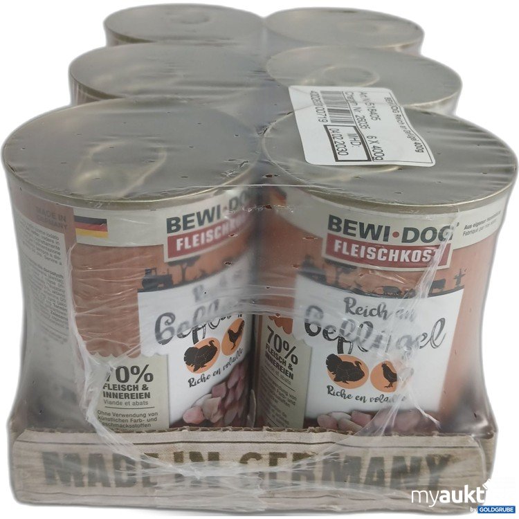 Artikel Nr. 959303: Bewi Dog reich an Geflügel 6x400g 