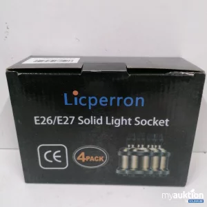 Auktion Licperron E26/E27 Solid Light Socket 4er Pack