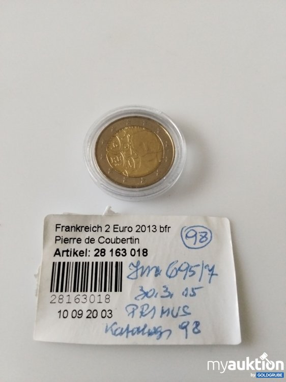 Artikel Nr. 396304 Artikel Nr. 396304: 2 Euro Sammelmünze Frankreich 2013