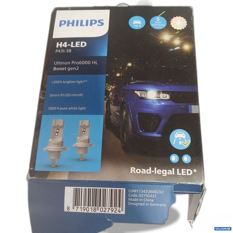 Artikel Nr. 446304: Philips H4-LED P43t-38 Road-legal LED 