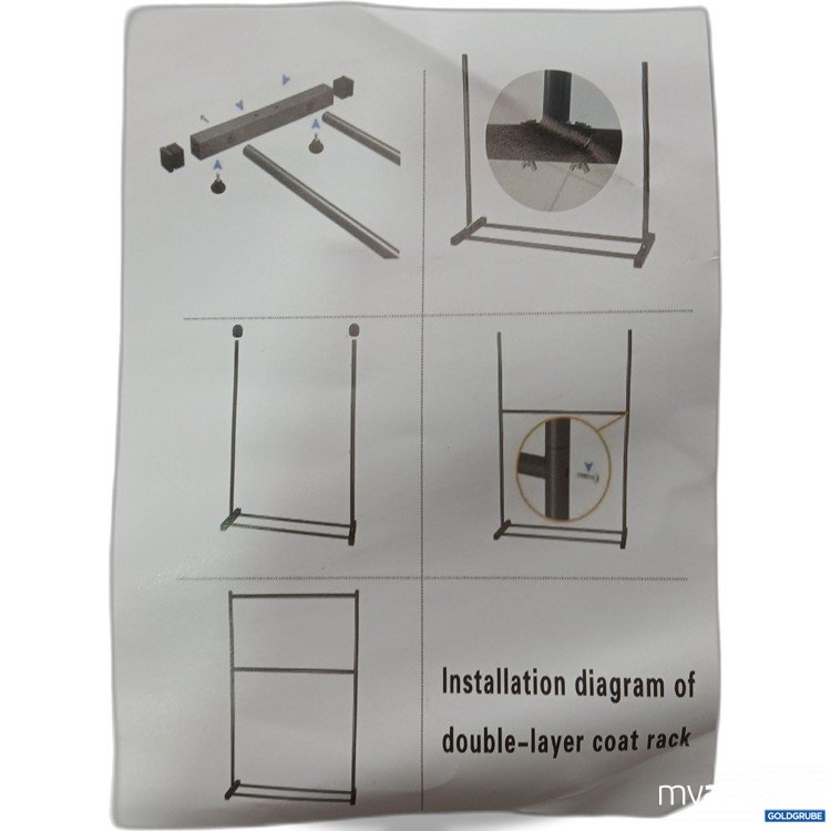 Artikel Nr. 980304 Artikel Nr. 980304: Doule Layer Coat Rack