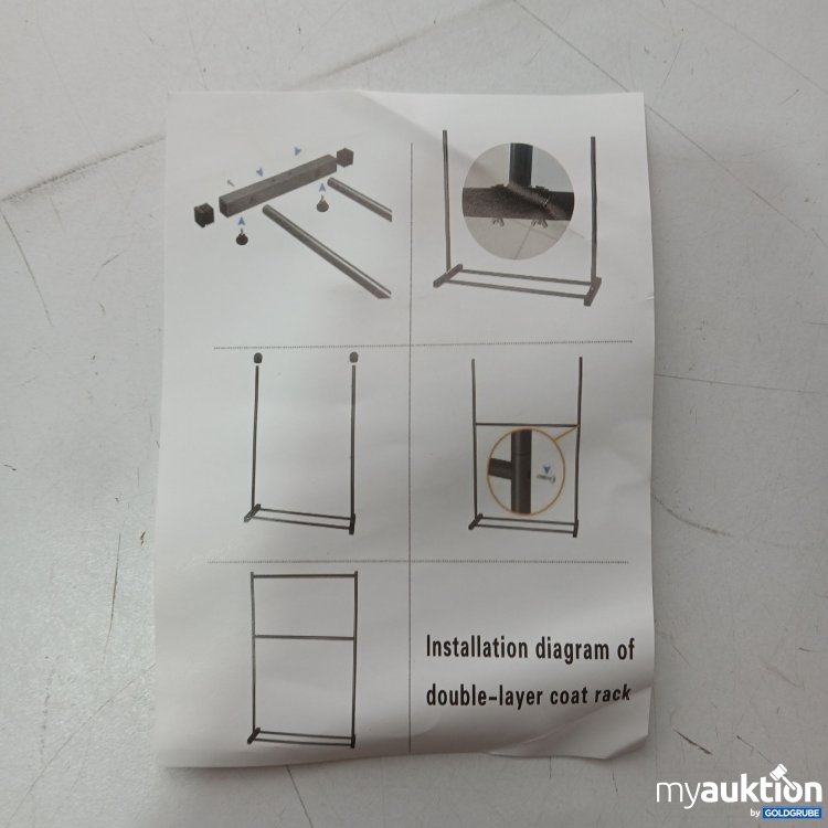 Artikel Nr. 980304 Artikel Nr. 980304: Doule Layer Coat Rack