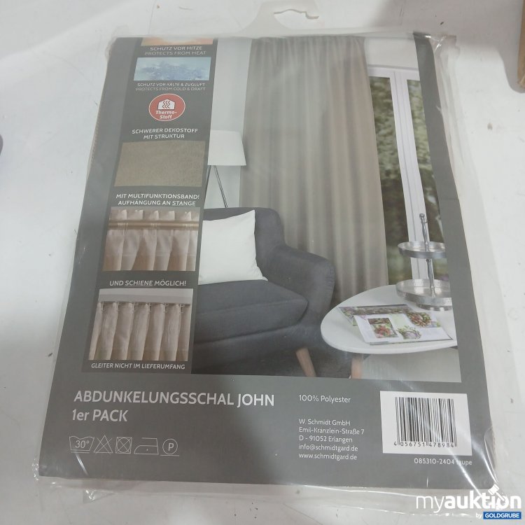 Artikel Nr. 446305 Artikel Nr. 446305: Stoffe 4you Abdunklungaschal John mit Multifunktionsband taupe