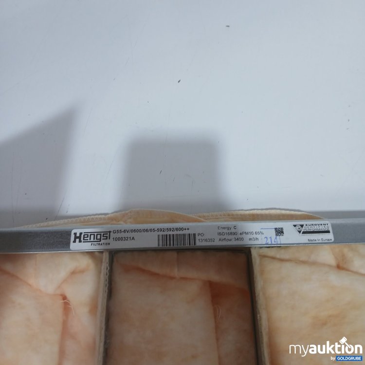 Artikel Nr. 526305: Hengst Filtration Luftfilter G55-6V/0600/06/05-592/592/600++