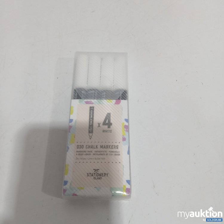 Artikel Nr. 887305: Stationery D30 Chalk Markers x4 White