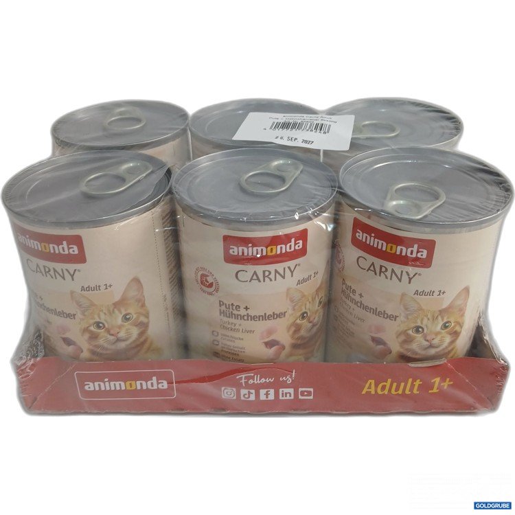 Artikel Nr. 958305: Animonda Carny Adult 1+ Katzenfutter Pute + Hühnchenleber 6x400g 