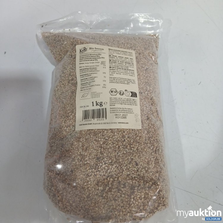 Artikel Nr. 460306 Artikel Nr. 460306: KoRo Bio Sesam ungeschält 1kg