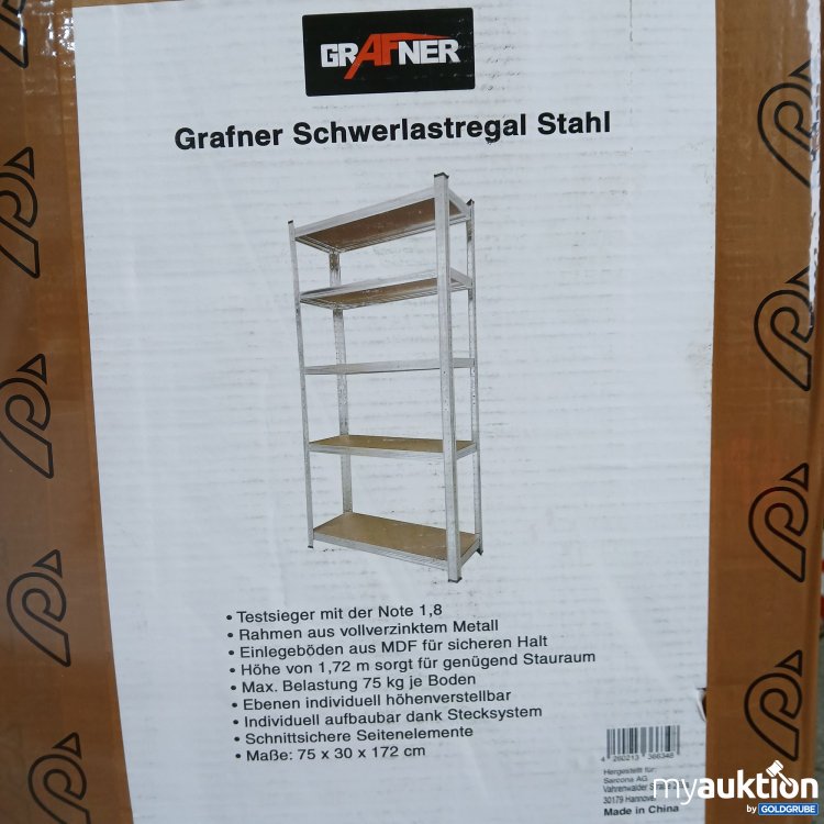 Artikel Nr. 811306 Artikel Nr. 811306: Grafner Schwerlast Regal Stahl 75x30x172cm