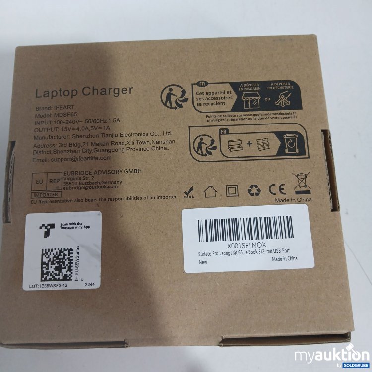 Artikel Nr. 827306: Ifeart Laptop Charger MDSF65 