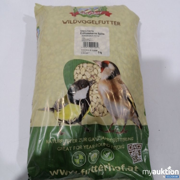 Artikel Nr. 891306: Futterhof Wildvogelfutter blanchierte Erdnusskerne Splits 5kg
