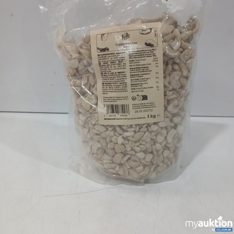 Artikel Nr. 942306 Artikel Nr. 942306: KoRo Cashewkerne Bruch 1 kg