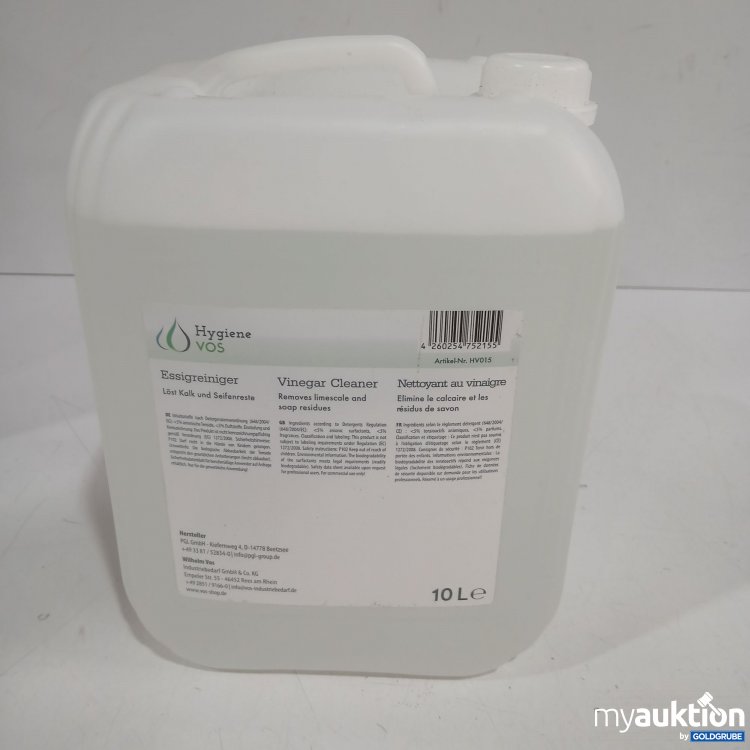 Artikel Nr. 986306 Artikel Nr. 986306: Hygiene Voss Essigreiniger 10L