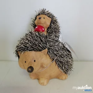 Auktion Hedgehog Figure Deco Kind am Rücken 