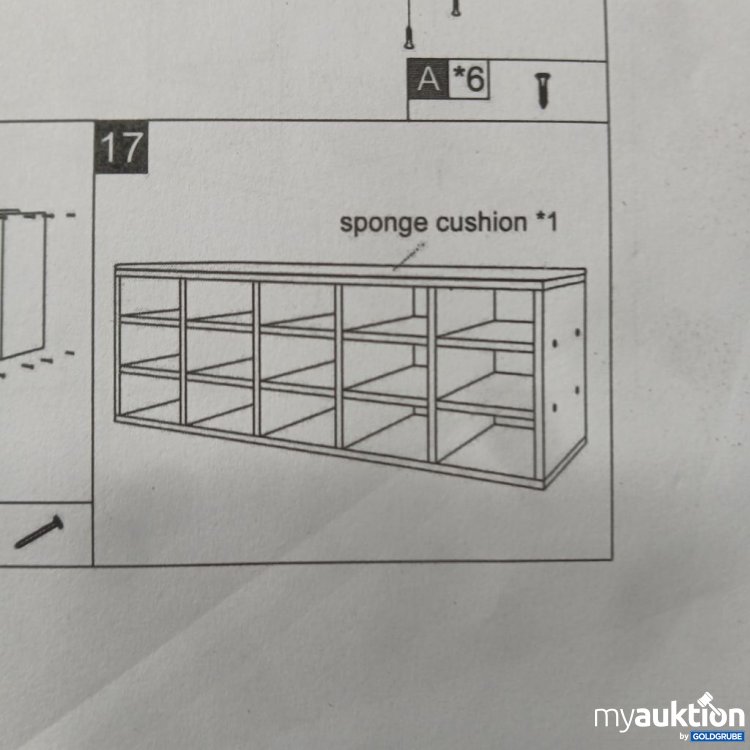 Artikel Nr. 447307 Artikel Nr. 447307: Relaxdays Schuhregal mit gepolstertem Kissen mit 15 Fächern, Maße nicht angegeben