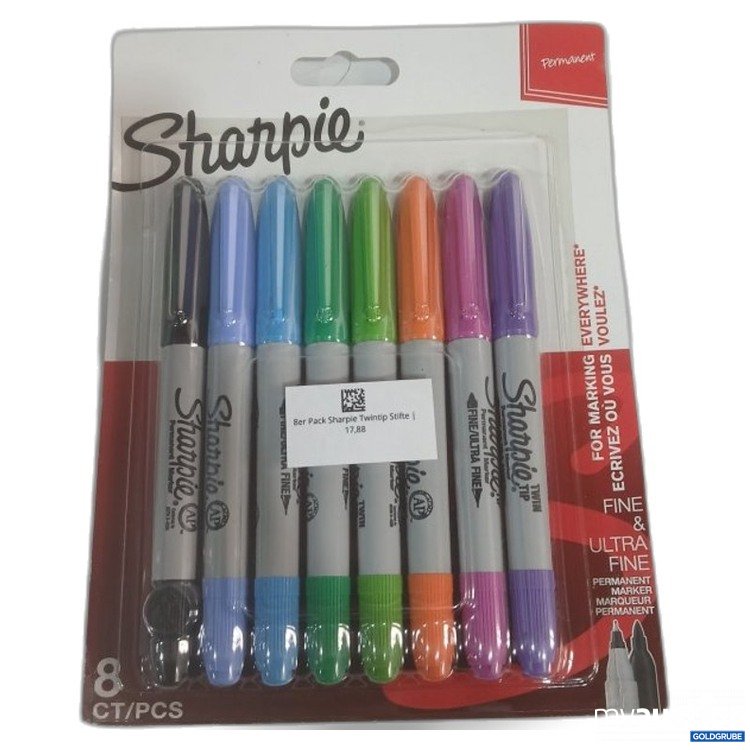 Artikel Nr. 465307 Artikel Nr. 465307: Sharpie Permanent Marker Twin Tip 8Stk