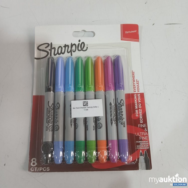 Artikel Nr. 465307 Artikel Nr. 465307: Sharpie Permanent Marker Twin Tip 8Stk