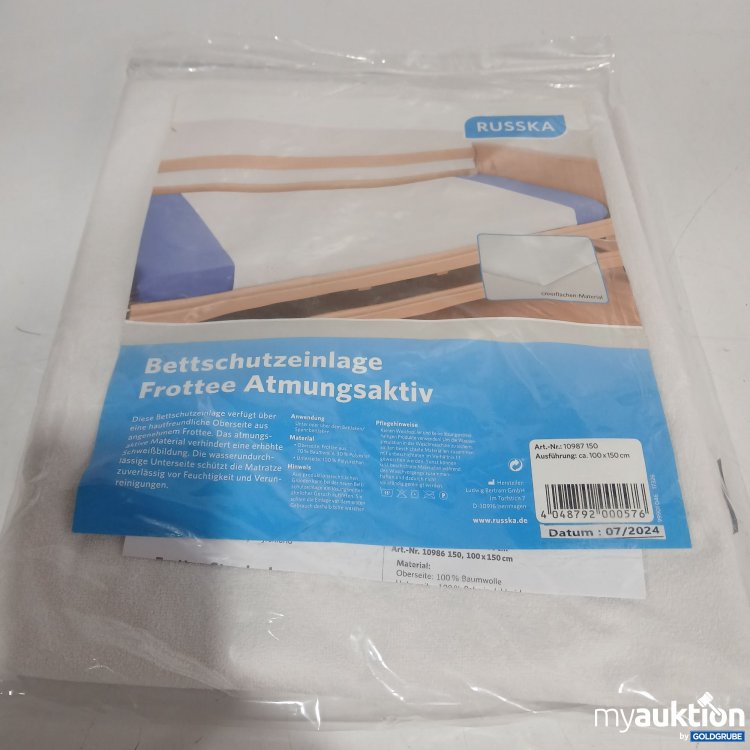 Artikel Nr. 867307: Russka Bettschutzeinlage Frotte Atmungsaktiv 100x150cm