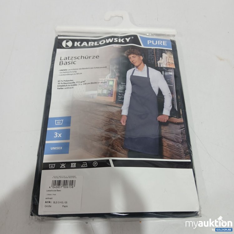 Artikel Nr. 872307 Artikel Nr. 872307: Karlowsky Pure Latzschürze Basic 3stk