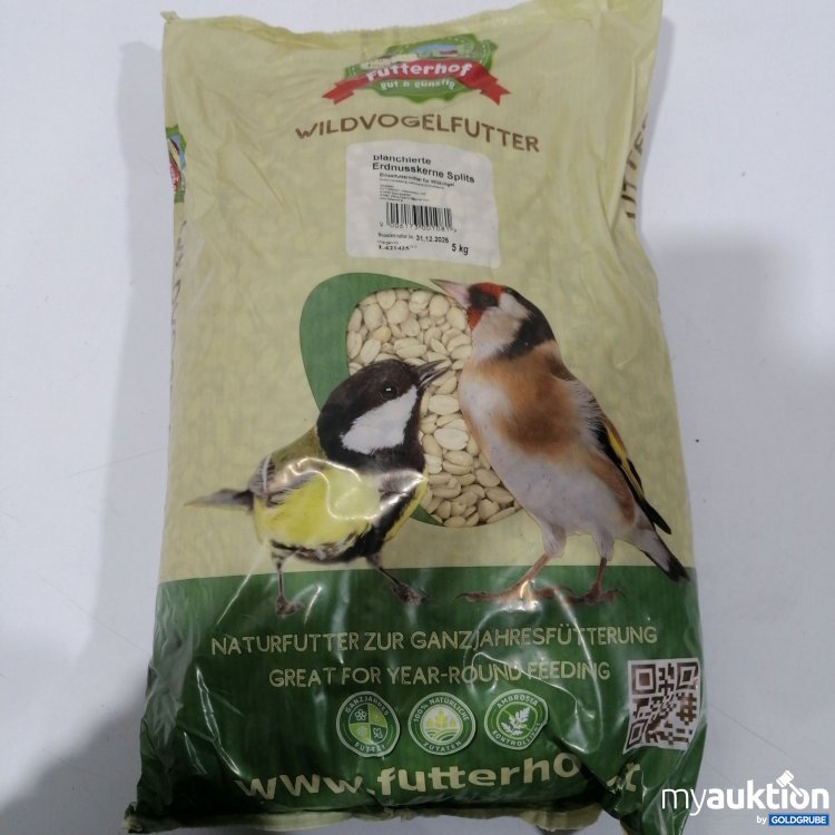 Artikel Nr. 891307: Futterhof Wildvogelfutter blanchierte Erdnusskerne Splits 5kg