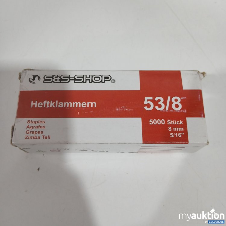 Artikel Nr. 893307: S&S Shop Heftklammern 53/8 5000Stk 8mm 