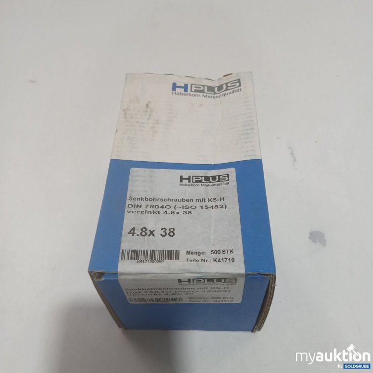 Artikel Nr. 902307: HPlus Sechskantschrauben mit KS-H DIN 75040 verzinkt 4.8x38 500 Stück 