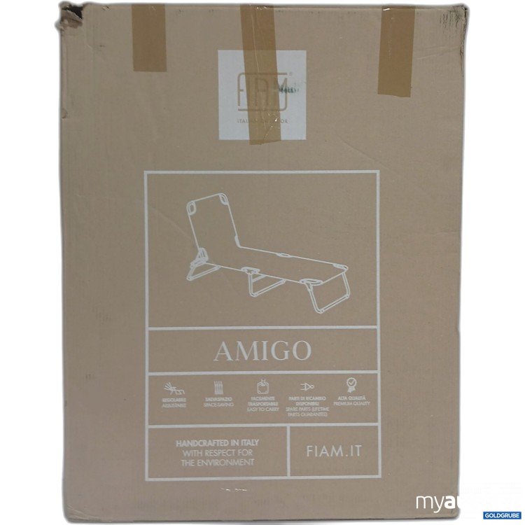 Artikel Nr. 916307: Fiam Amigo Liegestuhl Nero-black 