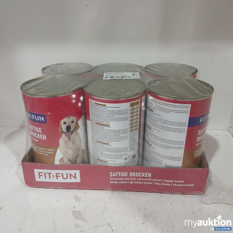 Artikel Nr. 978307: FIT+FUN Saftige Brocken Hund Lamm 6x1240 g