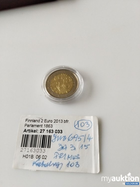 Artikel Nr. 396308 Artikel Nr. 396308: 2 Euro Sammelmünze Finnland 2013