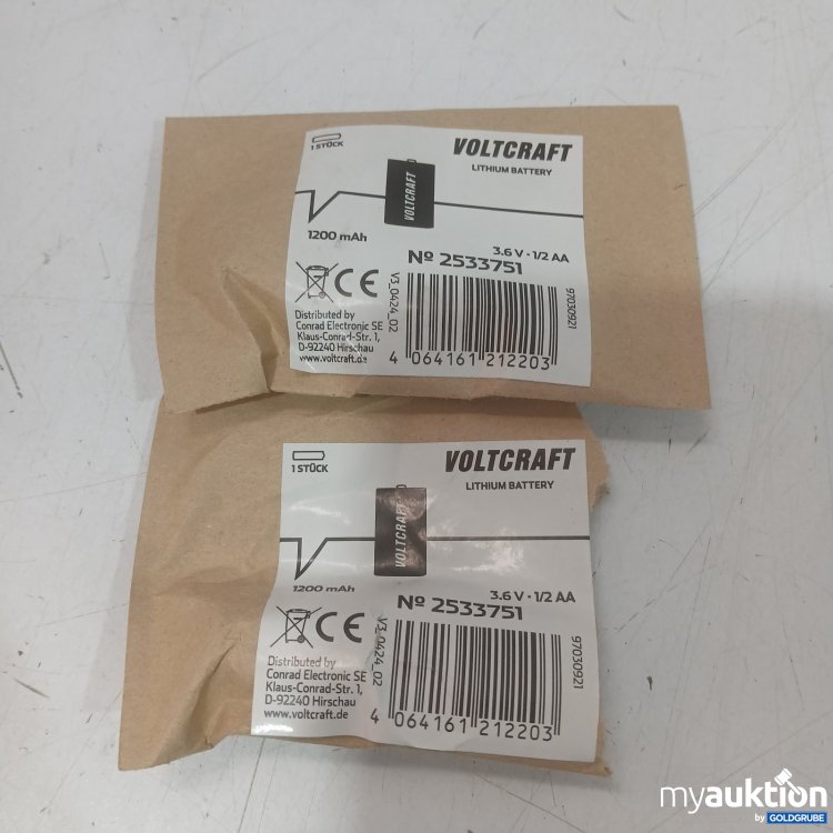 Artikel Nr. 469308 Artikel Nr. 469308: Voltcraft Lithium Battery 3,6 V 1/2 AA 1200 mAh