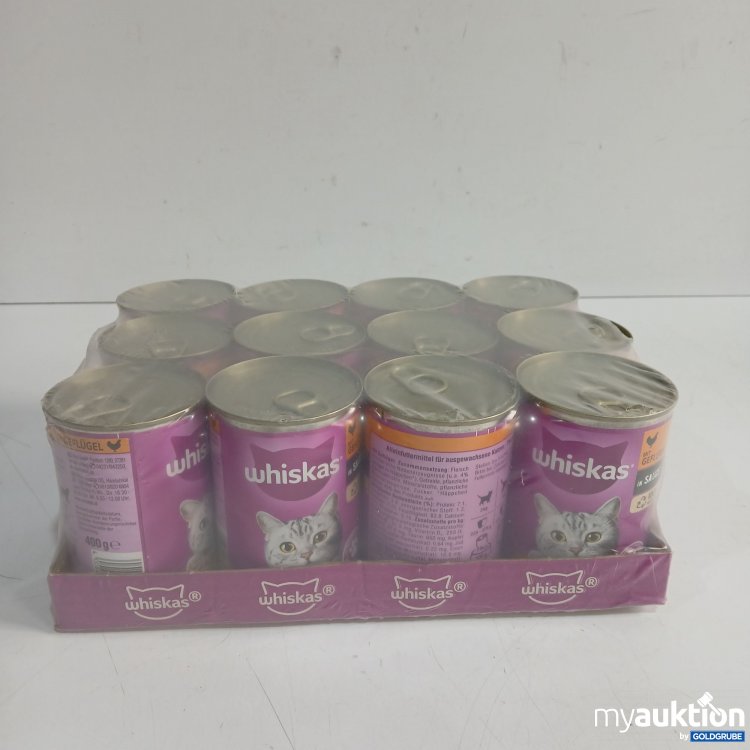 Artikel Nr. 958308: Whiskas Katzenfutter mit Geflügel in Sauce 12x400g