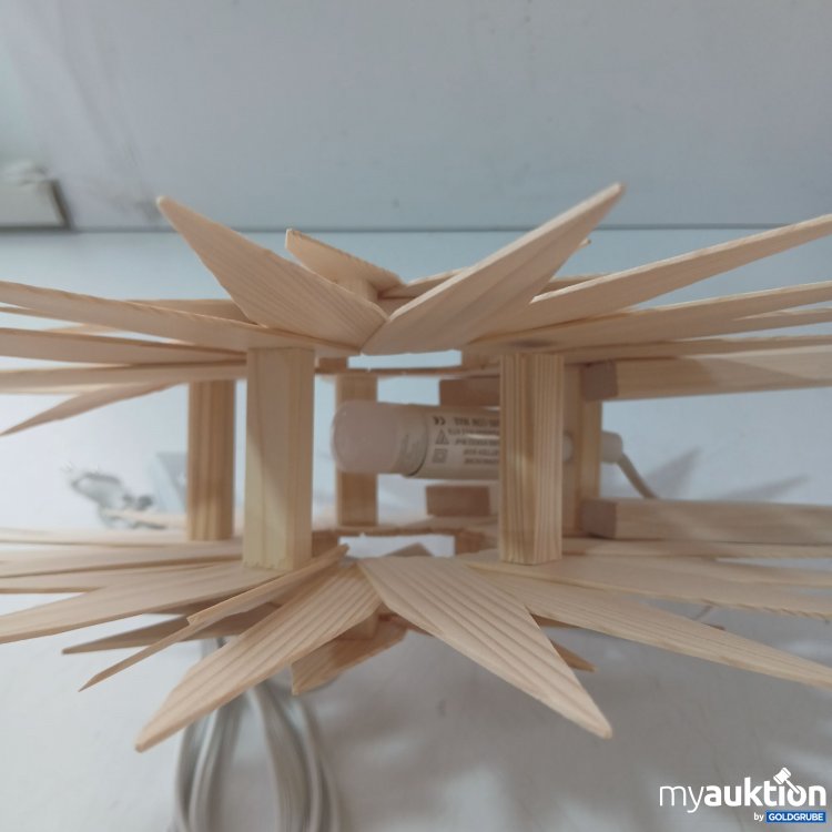 Artikel Nr. 989308: Diverse Holz-Blume mit Licht Dm ca 43cm