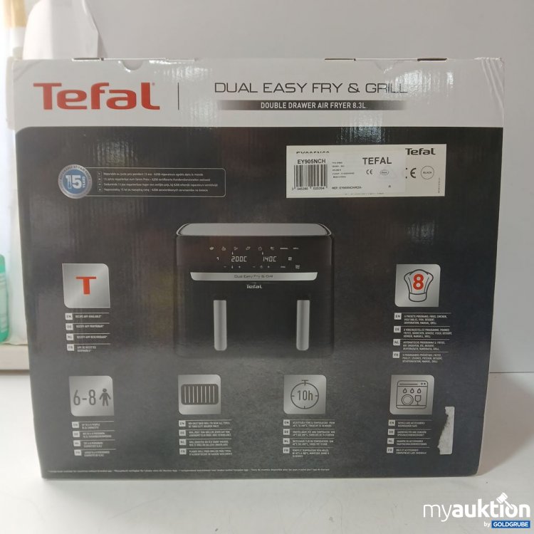 Artikel Nr. 447309 Artikel Nr. 447309: Tefal Dual Easy Fry & Grill EY905NCH 8.3 l 2280W