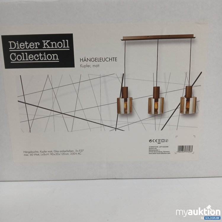 Artikel Nr. 818309 Artikel Nr. 818309: Dieter Knoll Collection Hängeleuchte Kupfer matt