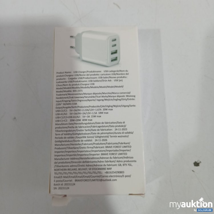 Artikel Nr. 827309 Artikel Nr. 827309: Chargeur USB C Rapide
